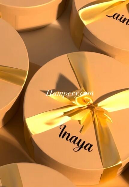 Beige Round Bridesmaid Hampers